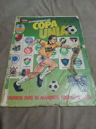 Álbum de Figurinhas Placar Copa União 1987 a Capa e a última página tem avarias