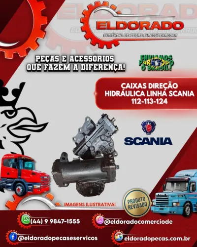 Caixas de direção hidráulica para linha Scania 112, 113 e 124!