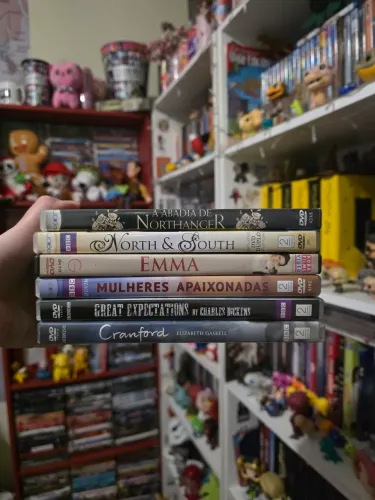 Lote 6 dvds bbc romance - importados
