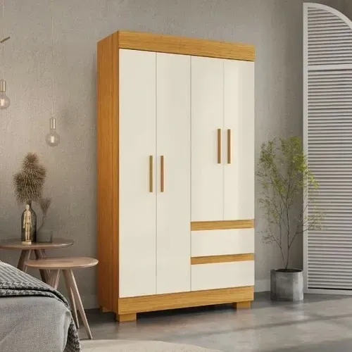 Guarda Roupa Maya 4 Portas com Pés - ACP
