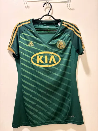 Camisa Palmeiras verde e dourada 2012 feminina M original