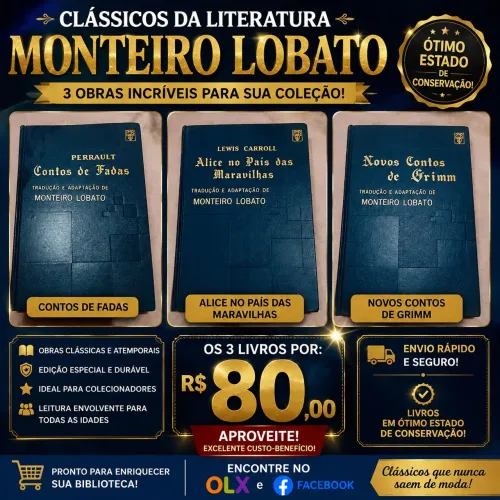 3 Livro de Monteiro Lobato