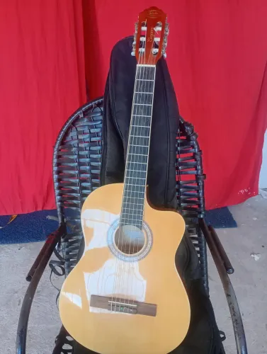 Vendo Violão Elétrico Janke Elegance + Capa + Capotraste!
