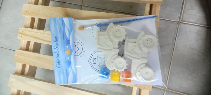 Kit pintura no gesso  artesanal.para festa