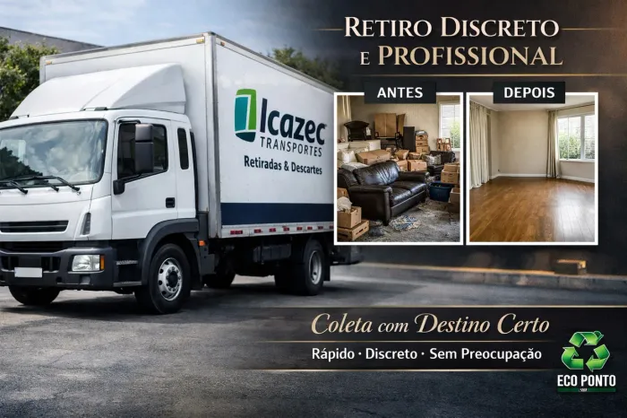 Retirada de Móveis, Objetos para Descarte  em Ecoponto - 