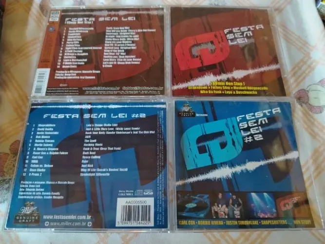 Festa Sem Lei Cds Dance Music Volumes 1 e 2 (Valor Promocional Para os 2 Cds)
