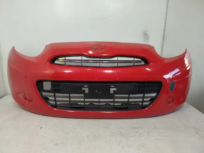 Parachoque Dianteiro Nissan March 2010 A 2014 Original 25988 Vermelho