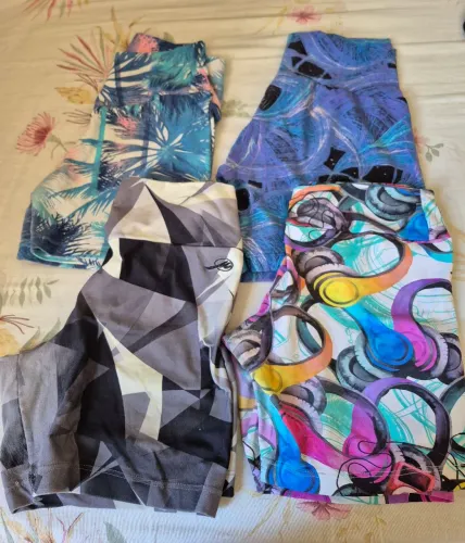 Shorts de malhar estampados M