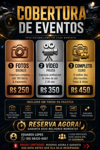 COBERTURA DE EVENTOS