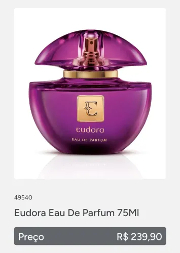 Perfume Roxinho Eudora Lacrado