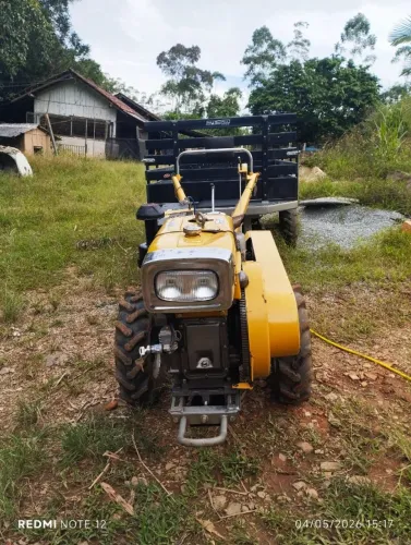 Microtrator Buffalo BFDE 180 (18CV) + Carreta Traçada Maquina Fort Impactus T4 - 2024