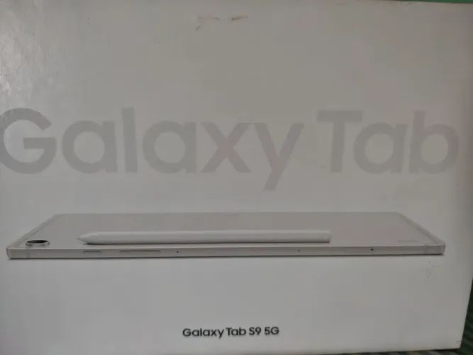 Tablet Galaxy S9 256gb 5G Branco + Capa teclado+ S-PEN + CAIXA E ACESS. ORIGINAIS
