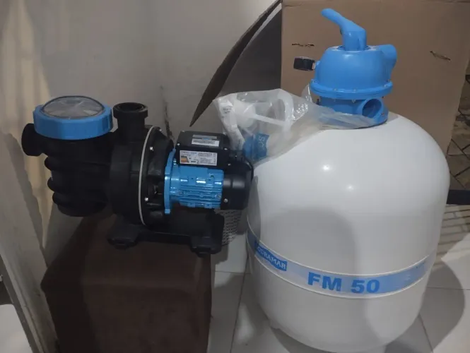 Filtro e Bomba pra piscina sodramar novo nunca usado