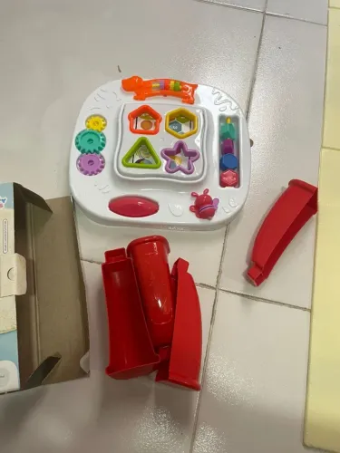Nova - Mesinha Educativa Didática Infantil Sensorial Mesa Divertida Com Atividades Interat