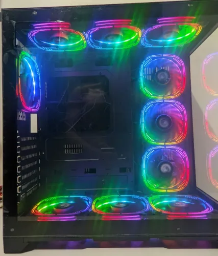 Gabinete Gamer Aquário Com 10 Fans ARGB (NOVO)