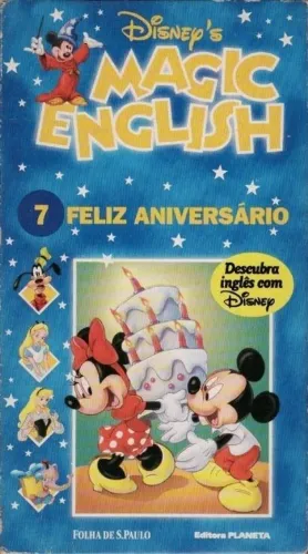 VHS: Disney's Magic English - Feliz Aniversário (descubra inglês com Disney) fita de vídeo