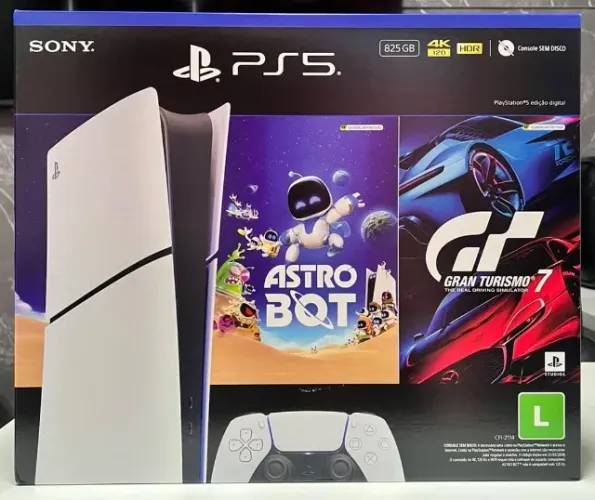 Console Playstation®5 Slim Digital - Pacote Astro Bot E Gran Turismo 7 -