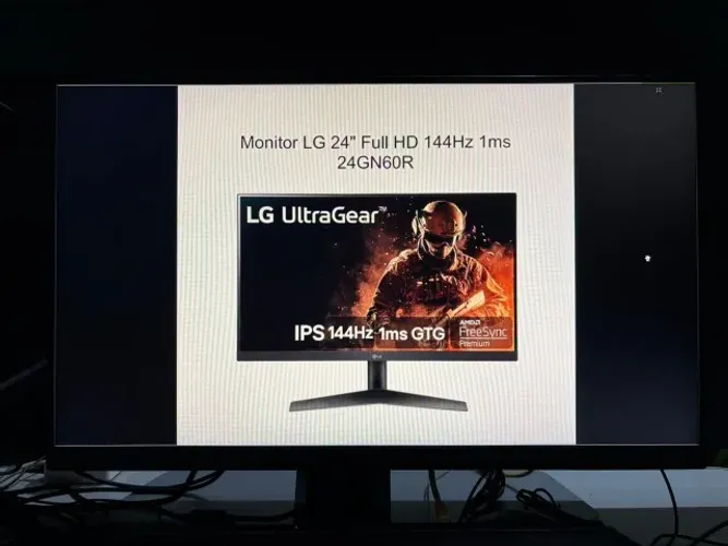 Monitor LG Ultragear 24" 144Hz 1ms - 24GN60R