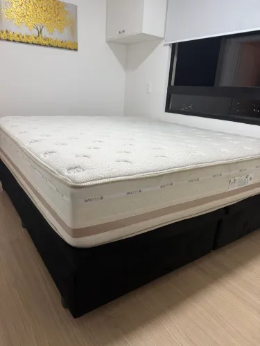 Colchão + Base Box Baú King Size - Apenas 6 meses de uso
