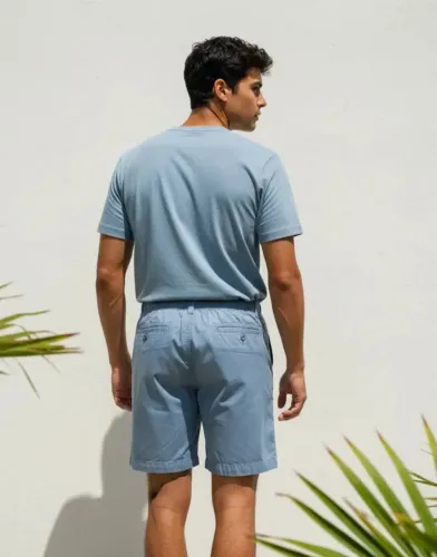 Bermuda Masculina Taco Azul claro GGG