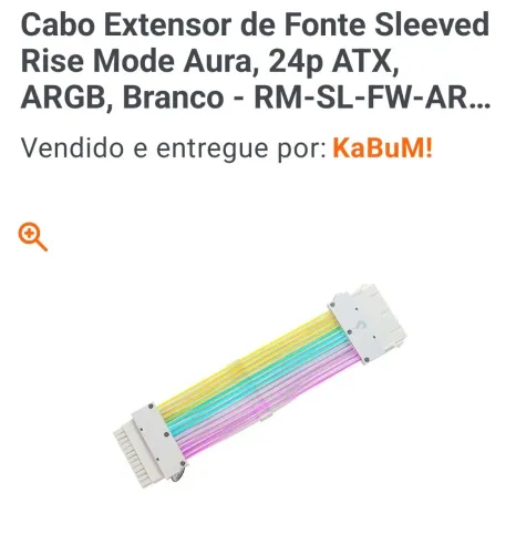 Sleeved branco rise mode rgb 24+8 pinos