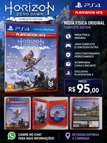 ? Horizon Zero Dawn Complete Edition PS4 - Mídia Física Original