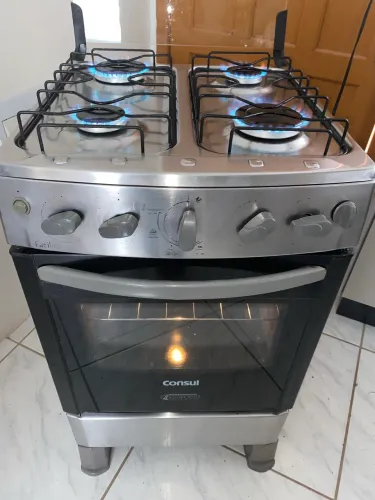 Fogão 4 Bocas Automático Usado- Entrego