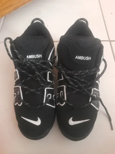 Tenis Nike Air More Uptempo Low x AMBUSH ?Black/White tam 40