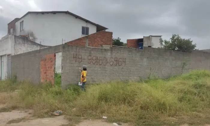 Terreno 10x25 m. Murado e com escritura.