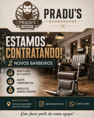 Vaga para barbeiro