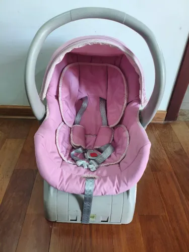 Bebê Conforto Galzerano Rosa + base