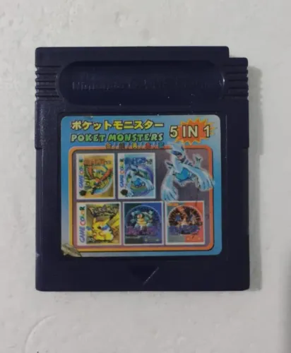 Cartucho 5 in 1 Pokémon Game Boy Color defeito
