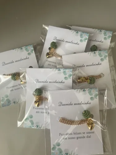 Kit 06 Pulseiras madrinhas casamento