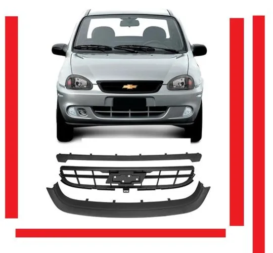 Grade Central Inferior E Superior Corsa Classic 09 10 Preta s emblema xvecw qzbfp