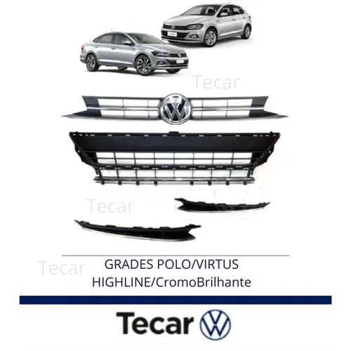 GRADES POLO/VIRTUS HIGHLINE /CROMO BRILHANTE 