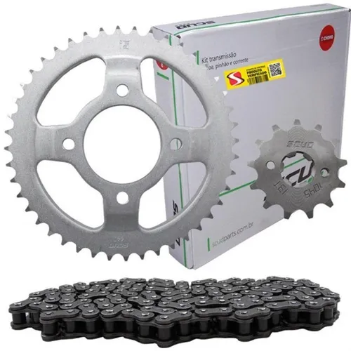 Kit Transmissão Relação Dafra Apache 150 Original Scud Moto. (Entrega gratis)