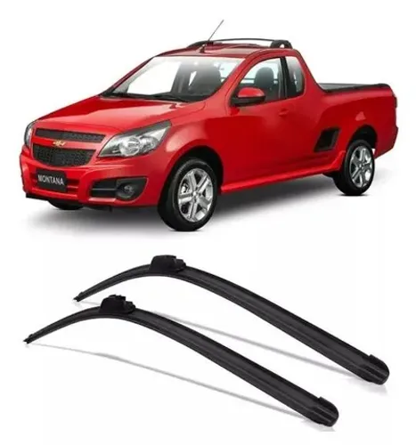 Par de Palhetas do Limpador do Para-Brisa Chevrolet Agile e Montana_Instalação Grátis na H