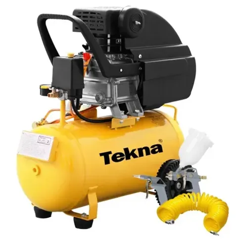 Compressor de Ar CP8022 20L 6,4Pés 2HP 116PSI com Jogo de Acessórios - Tekna