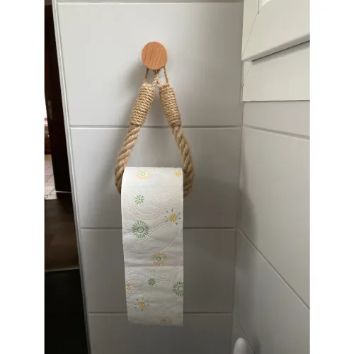 Kit com 2 Suporte Para Papel Higiênico ou Toalha Sem furos rústico