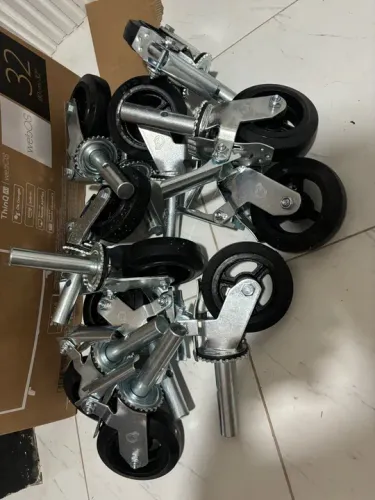 Rodízios, Roldanas, Rodinha para andaimes tubular.  