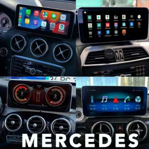 Central multimídia Mercedes todos os anos e modelos