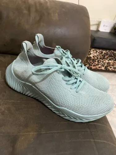 Tênis Casual Feminino Azul Claro