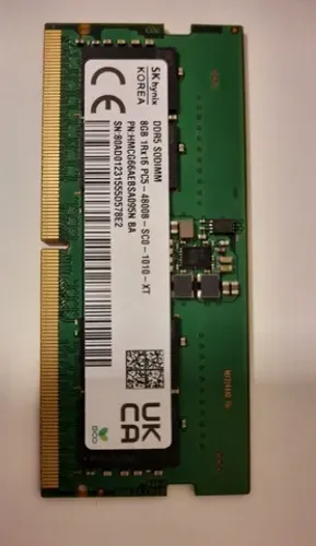 Memória de 8Gb - DDR5 - 4800 mhz<br>Original dell<br>