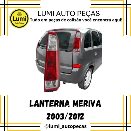 Lanterna Meriva 2002/2012 Cristal - NOVA 