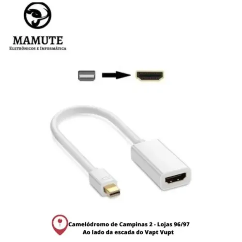 Cabo Conversor Adaptador Mini Displayport Para Hdmi Mac