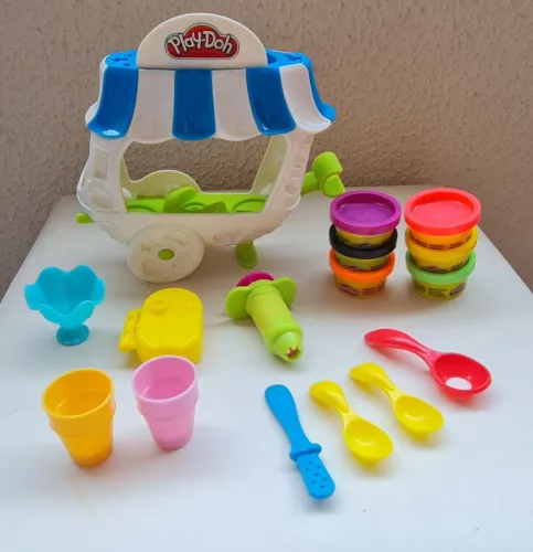 play-doh ice cream sundae cart carrinho de sorvetes
