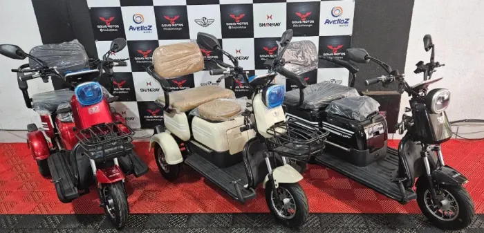 Triciclo Elétrico 2 lugares pronta entrega na GOIÁS MOTOS