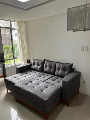 Sofá 2 lugares luxo frete grátis com puff R$ 1.899,99 a vista 