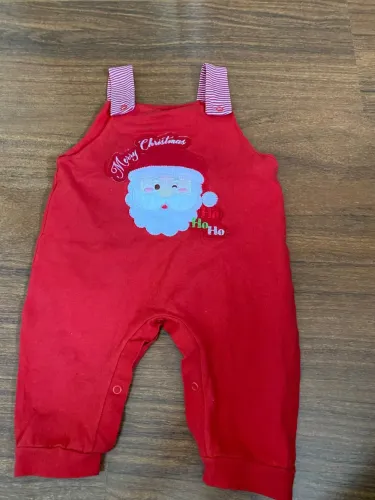 Jardineira de Natal - TAM 6 a 9 meses -  usado 1 vez