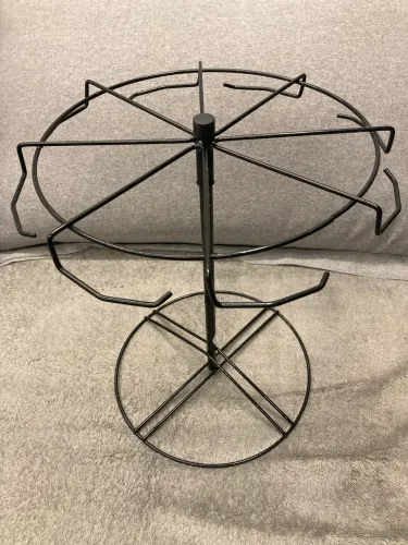 Expositor giratório de mesa preto